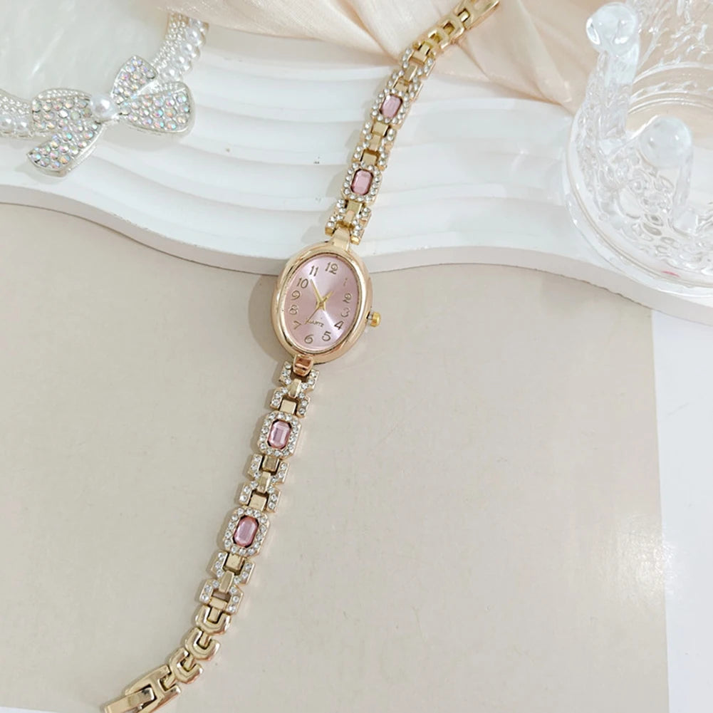 Women's Crystal Rhinestone Bracelet Watch | Elegant Quartz
