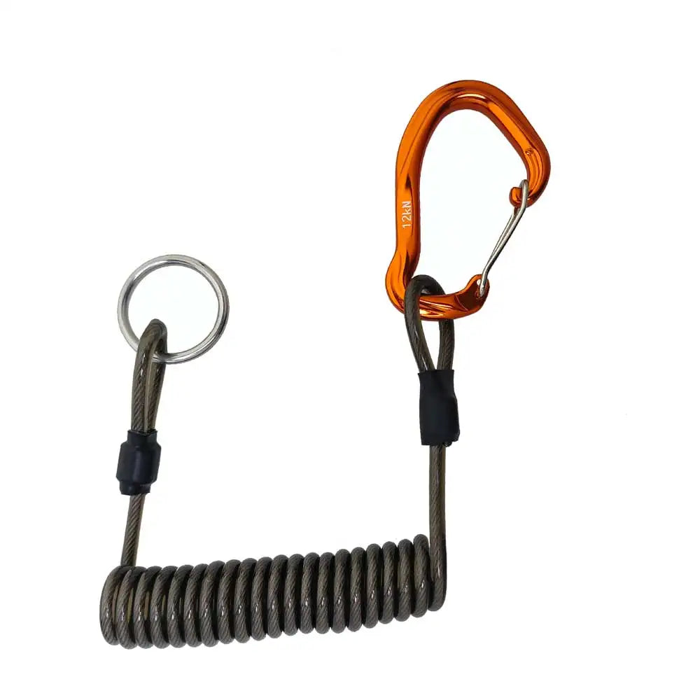Kayak Canoe Retractable Cable Reel Tow Line with 12KN Aluminum Alloy Snap Hook and 316 Stainless Steel Ring Oasis Select black