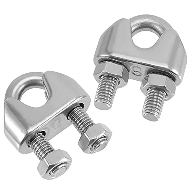 LIKE WISH 3/8 Inch Wire Rope Clamp Heavy Duty Wire Rope Clamp Wire Rope Clip M10 Stainless Steel,20 PCS Oasis Select