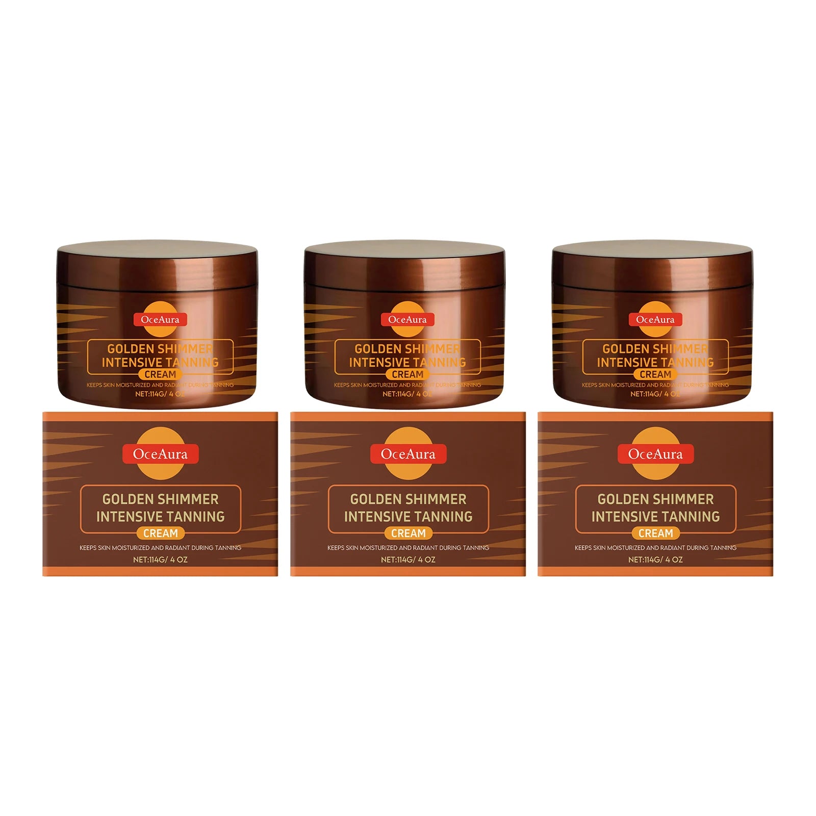 OceAura Golden Body Tanning Lotion & Bronzer Accelerator