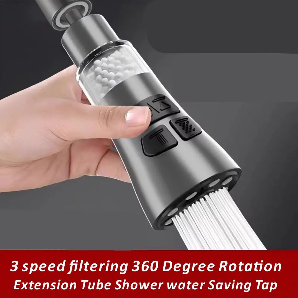 New Universal 360° Rotate Kitchen Faucet Extender Aerator Plastic Splash Filter Kitchen Washbasin Faucet Bubbler Nozzle Aerator Oasis Select