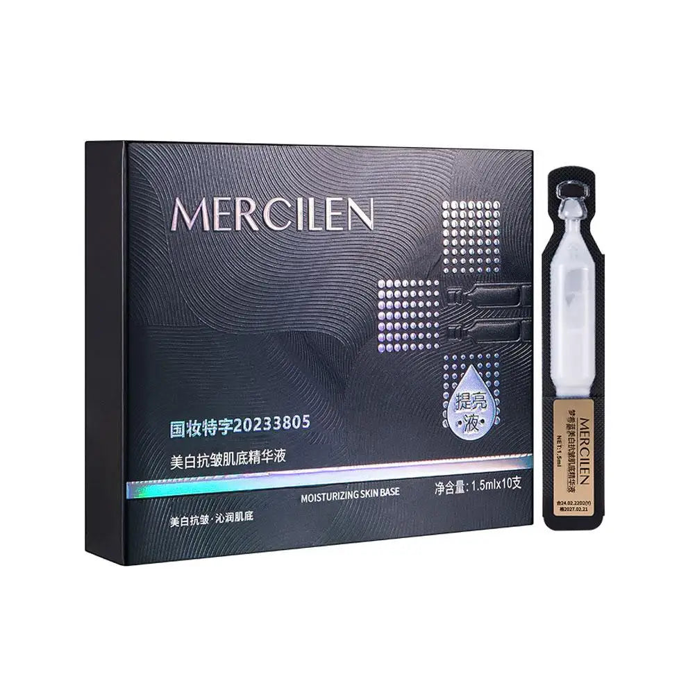 1.5ml x 10pcs Collagen Plumping Single-Use Ampoule Serum Vials Hydrating Firming Moisturizing Anti-Wrinkle Gentle Oasis Select 10pcs