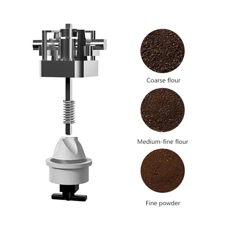 USB Rechargeable Electric Burr Coffee Grinder – Stainless Steel