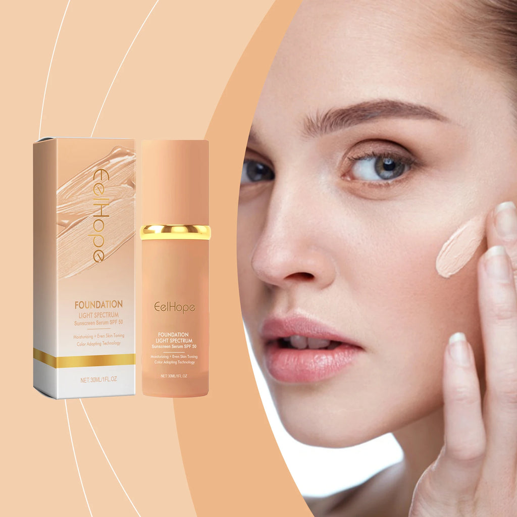 Skin-Nourishing Natural Finish Foundation - Lightweight Concealing Moisturizing Glowing Radiant Base for Sensitive Skin Oasis Select
