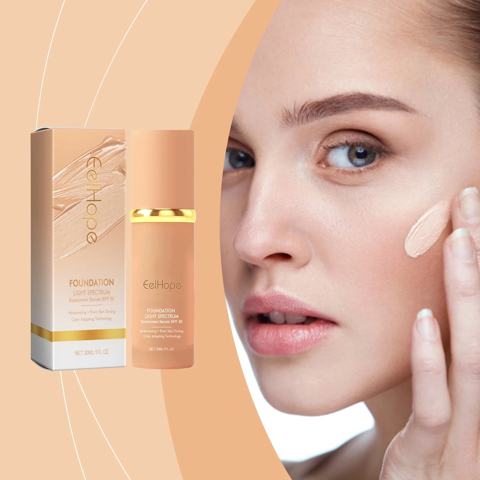 Skin-Nourishing Natural Finish Foundation - Lightweight Concealing Moisturizing Glowing Radiant Base for Sensitive Skin Oasis Select