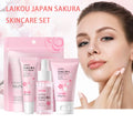 LAIKOU Japan Sakura 3pcs Hydrating Skin Care Set - Eye Cream 15g Serum 17ml Essence Cream 30g Women Beauty Gift Box Oasis Select Default Title