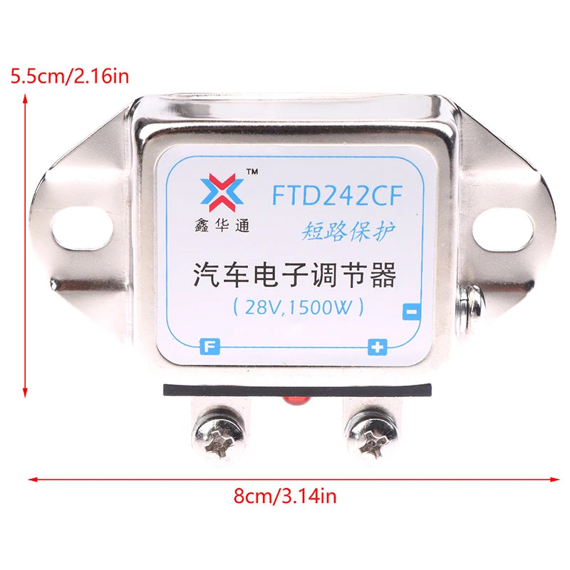 High Power 1500W Car Voltage Controller with 12V/24V/14V/28V Compatibility, Universal Generator Rectifier and Regulator Oasis Select