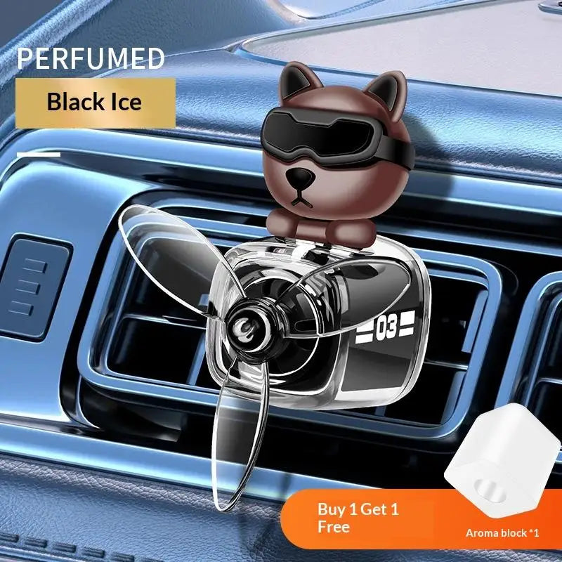 Car Vent Clip Air Outlet Aromatherapy Airplane Rotatable Cartoon Glasses Dog Interior Perfume Diffuser Cologne Oasis Select A5