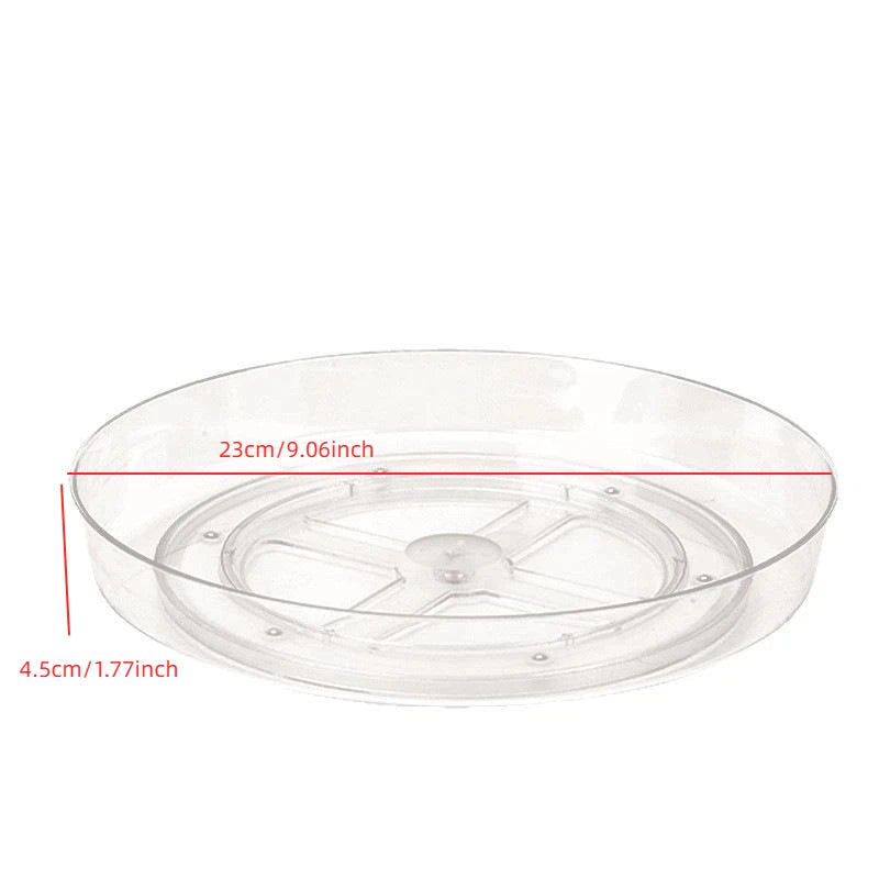 Clear 360 Degree Rotating Perfume Storage Tray 1Pcs Makeup Organizer Display Case for Vanity Desktop Bathroom Countertop Oasis Select Transparent
