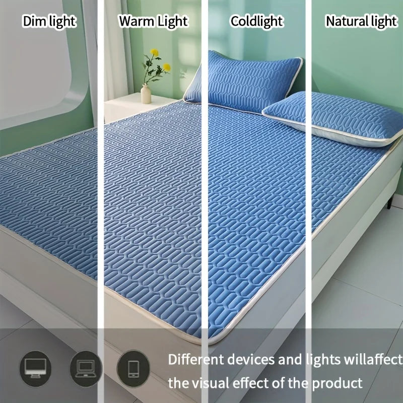1pc Cool Mat without Pillowcase and Pillow Core, Latex Cool Mat Non-slip Cooling Suitable for Summer Home Bedroom Student Oasis Select
