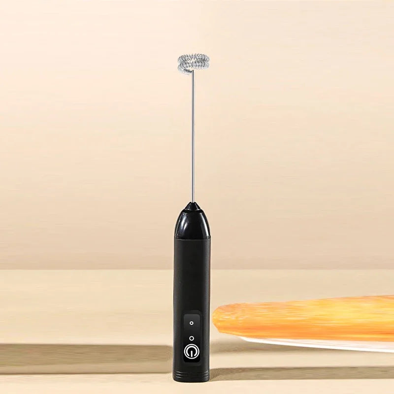 Electric Coffee Milk Frother Handheld Egg Beater Foamer Coffee Maker Electric Blender Mixer Mini Portable Blender Kitchen Tool Oasis Select black