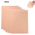 Blank Tattoo Practice Skin, Double Sided Fake Eyebrow Tattoo Practice Skins for Beginners and Experienced Tattoo Artists-1MM Oasis Select pink skin color-5PCS