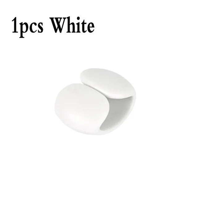 Silicone USB Cable Organizer Cable Winder Desktop Tidy Management Clips Cable Holder for Mouse Headphone Wire Organizer Oasis Select 1PCS White