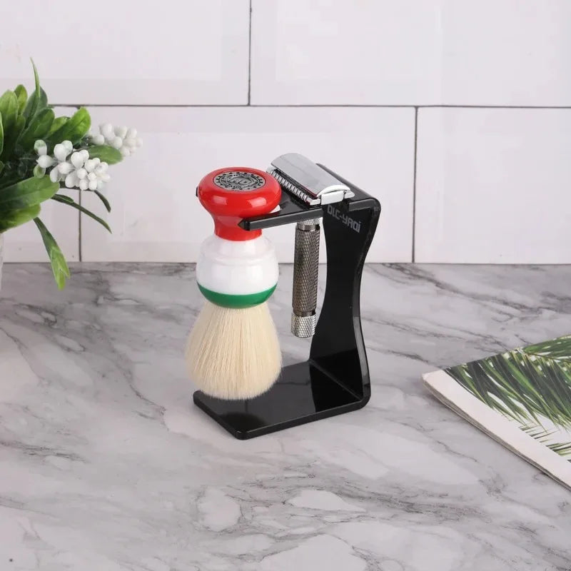 YAQI Simple Solid Color Razor Holder High Quality Black White Shaving Brush Accessory For Men Oasis Select