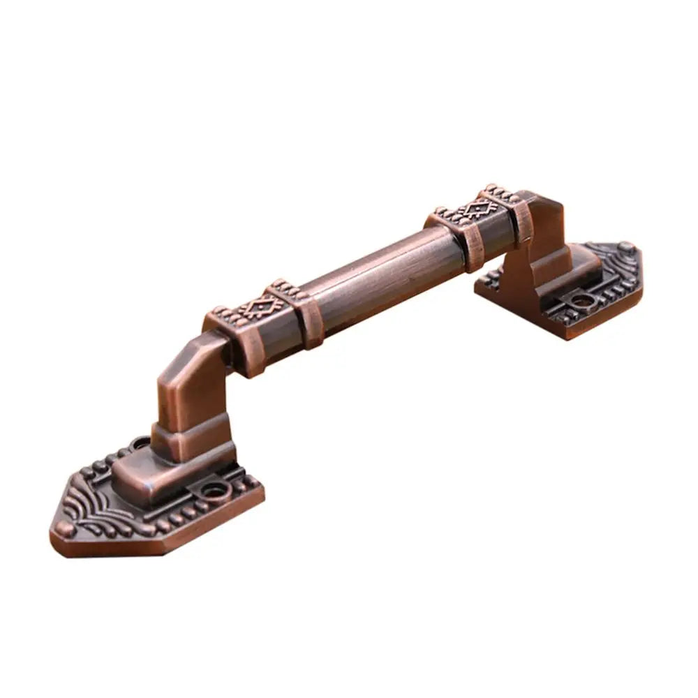 Antique Aluminum Alloy European Drawer Flush Handles Decorative Furniture Wood Barn Door Handle Oasis Select 96mm-Retro Red