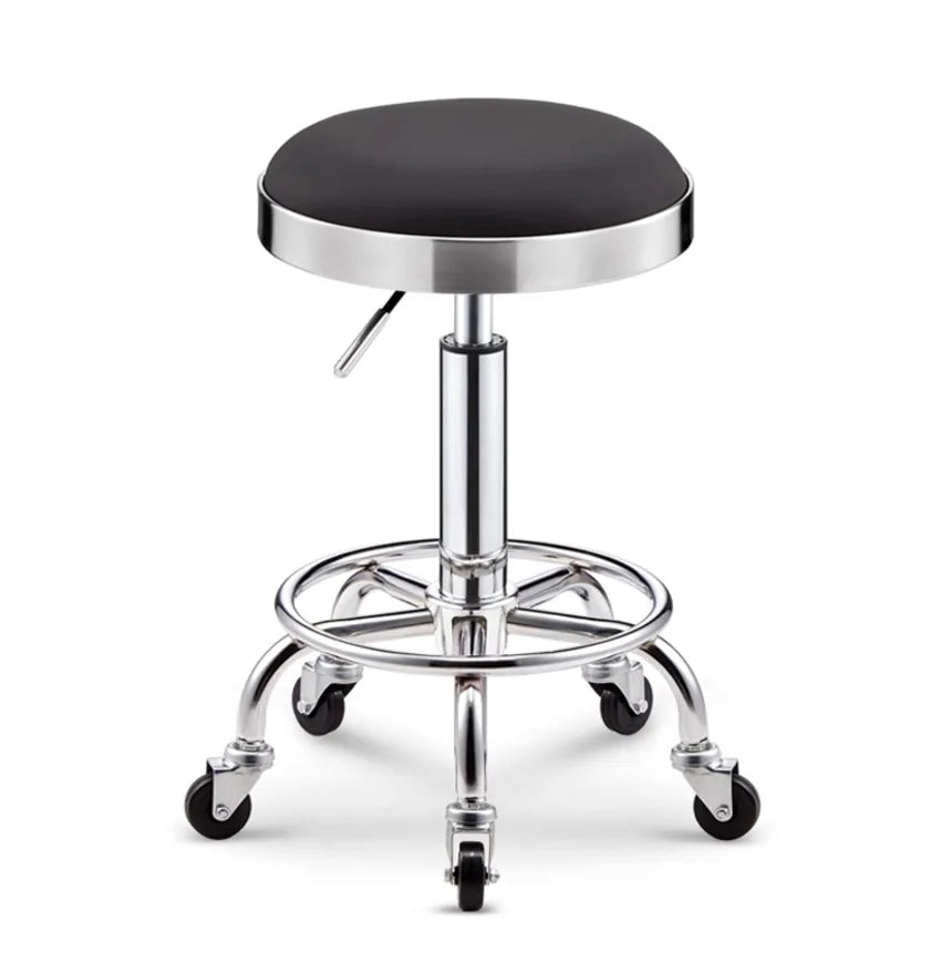 Stainless steel beauty stool pulley stool lifting large work stool hair and nail stool hair cutting chair swivel chair Oasis Select 6