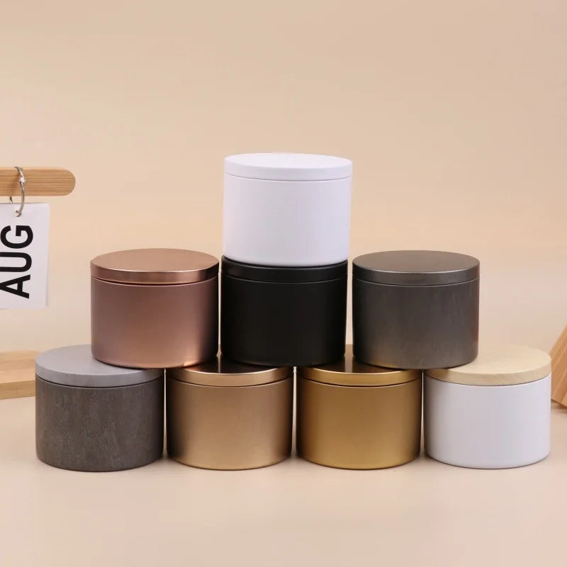 8oz Tinplate Candle Tins with Lids | Candle Making & Storage