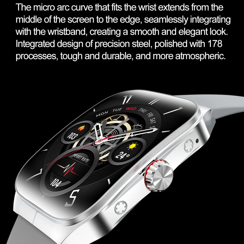 Men Smartwatch Women Sports Health Watches NFC 1.95" AMOLED Screen Music Waterproof Blue Tooth Call Heart Rate Voice Assistant Oasis Select