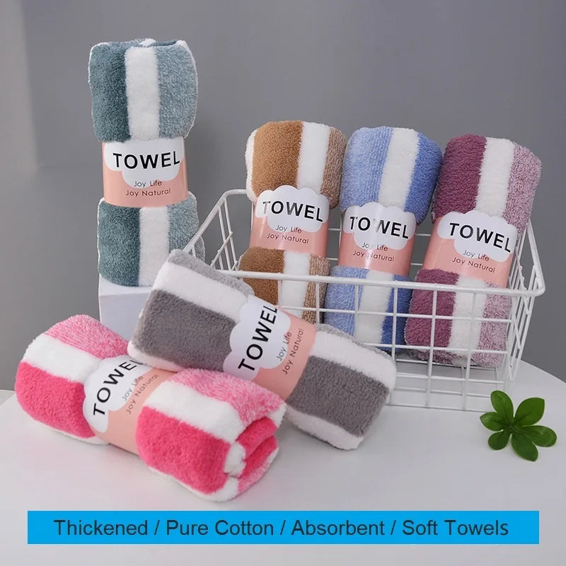 1 Pc Thickened Quick Drying Absorbent Bath Towel Soft Face Towel for Home Bathroom Oasis Select