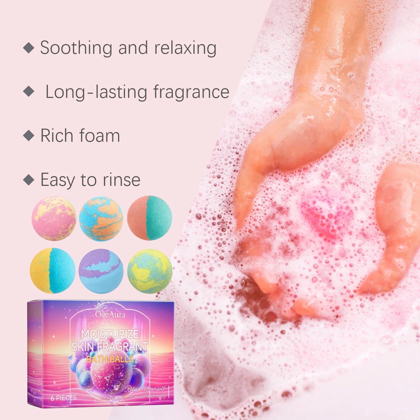 Colorful Bath Balls Deep Moisturizing Skin Exfoliating Reduce Dryness