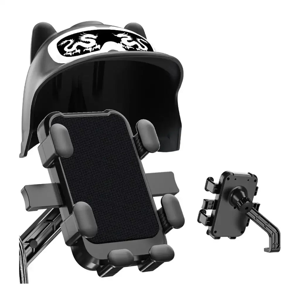 Motorcycle Helmet Phone Holder | Waterproof Sun Shade Mount