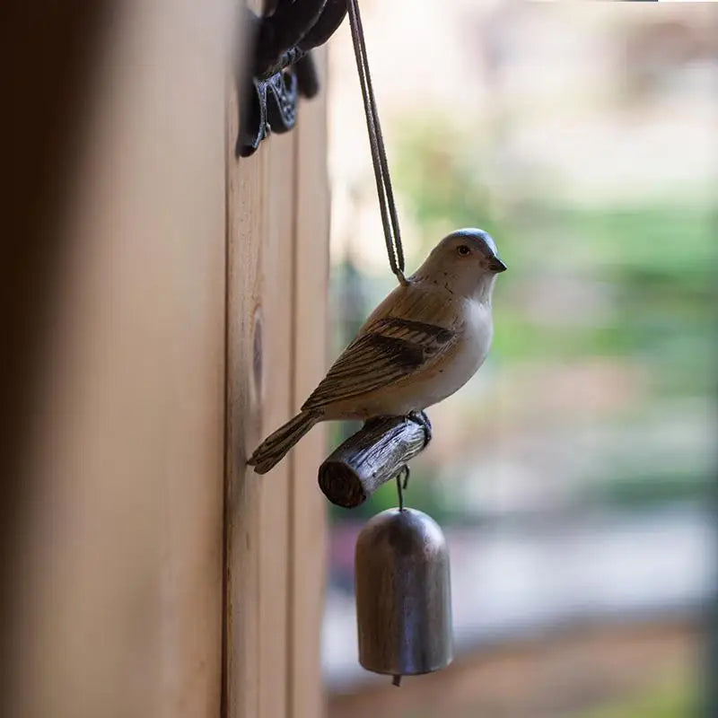 Bird Wind Chimes Resin Bell Pendants Decorative Villas Courtyards Rural Artistic Retro Gardens Sundries European Style Oasis Select