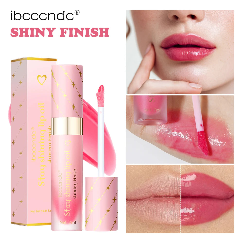 Lip Oil Lipstick Set Lightweight Peach Flavor Lipgloss Lip Deeply Moisturizing Long Lasting Hydration Lip Makeup Cosmetics Oasis Select