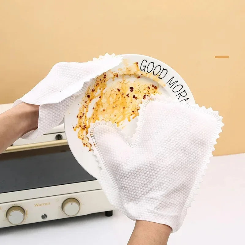 Reusable Non-Woven Fish Scale Cleaning Gloves – 10/20/30 Pack Cleaning Gloves Oasis Select