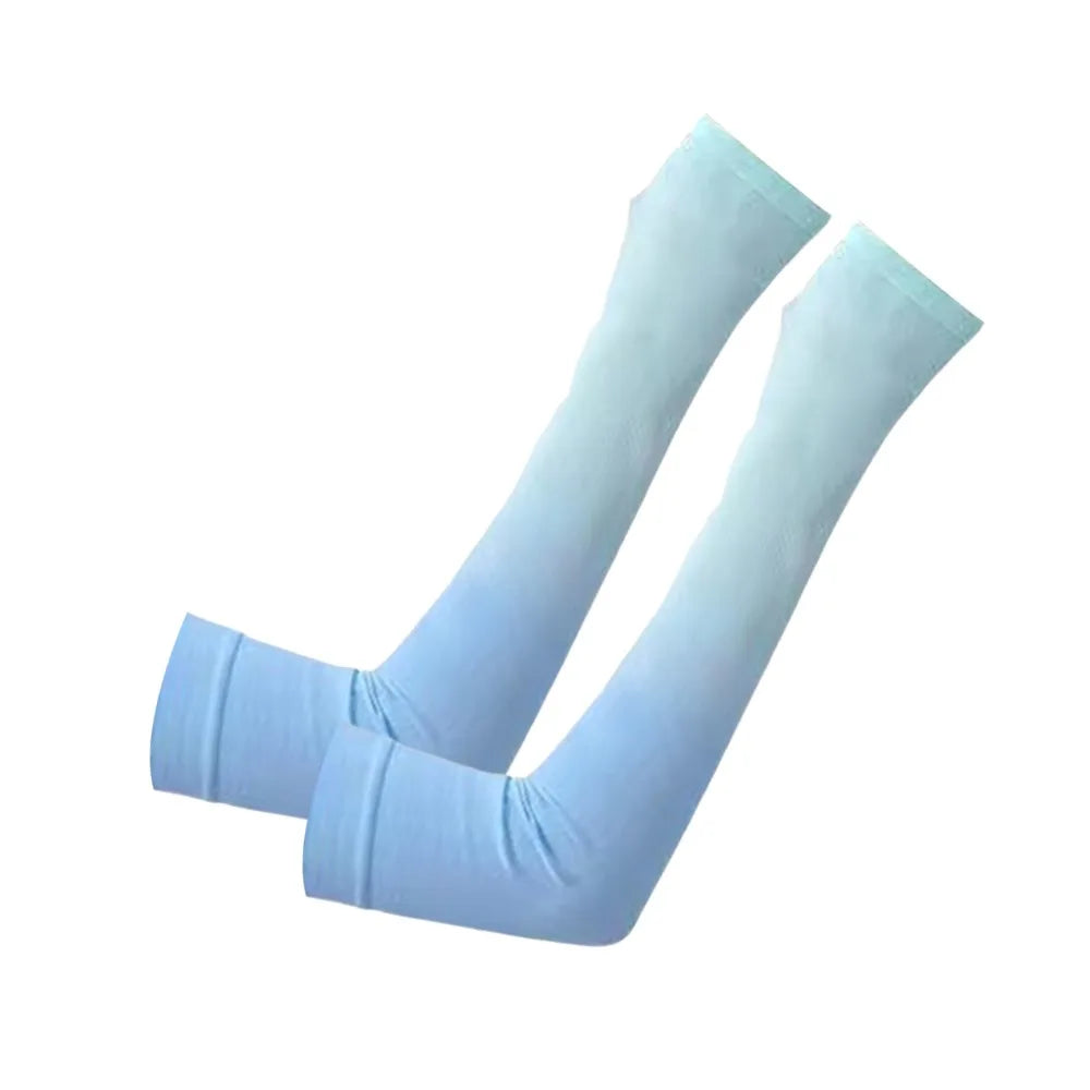 1pair Portable UPF 50+ Arm Covers Breathable UV Protection Cooling Arm Sleeves Elastic Compression Sleeve Summer Oasis Select 2