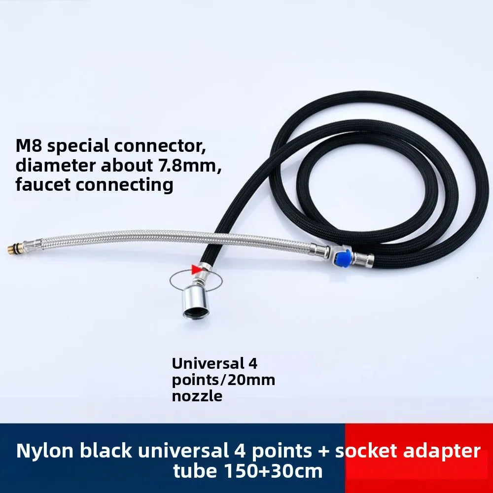 Bathroom Nylon High Pressure Flexible Smooth 1.5/2.0 Meter Shower Hose Flexible Handheld Anti Winding GI/2 Universal Pipe Tube Oasis Select A