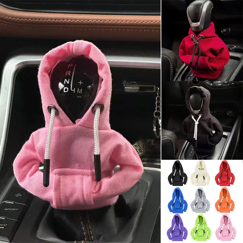 Mini Hoodie Gear Shift Knob Cover | Universal Car Interior Decor