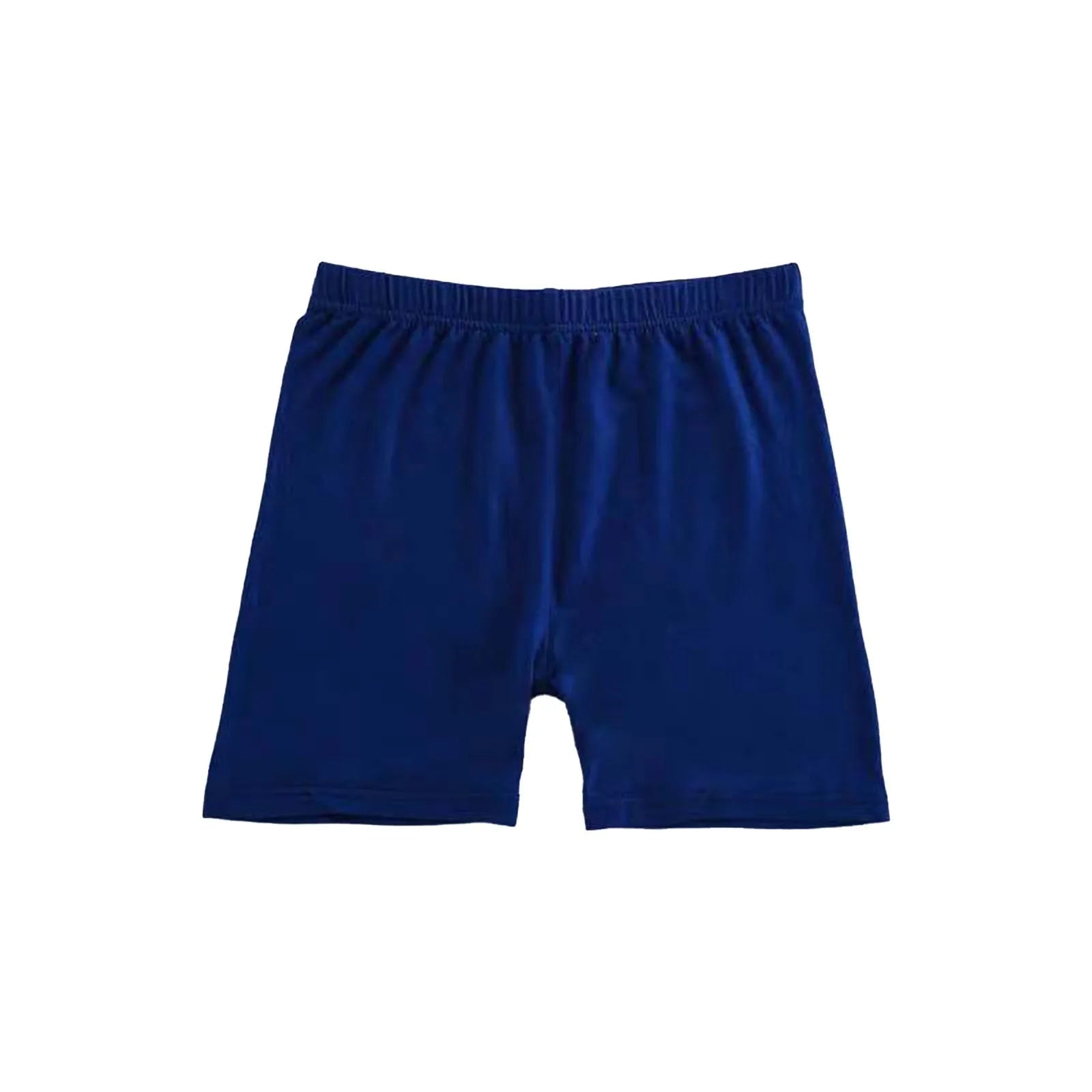 Girls Summer Safety Leggings Cycling Pants Children Anti-emptied Stretch Solid Color Mid-rise Yoga Dancing Shorts 1PC Oasis Select Navy 110