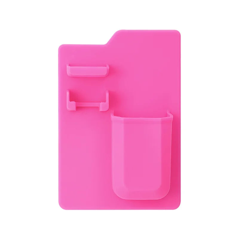 Silicone Shower Mirror & Toothbrush Holder – Self-Grip, Shatterproof