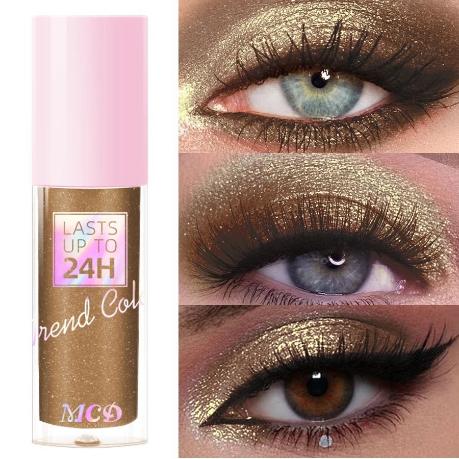 MCD Metallic Glitter Liquid Eyeshadow – Waterproof, 8 Shades