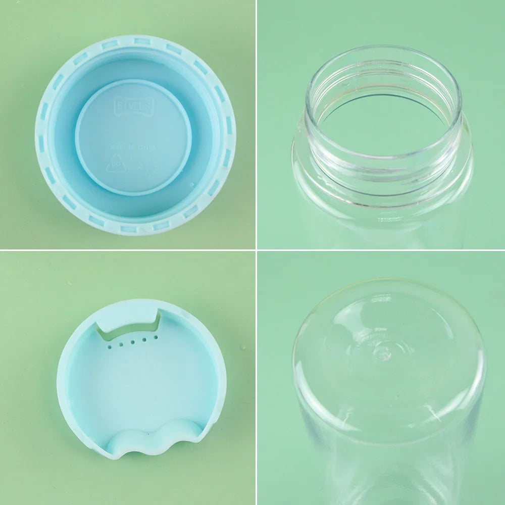 500ML Transparent Water Bottle, Portable Water Cup with Strap for Outdoor Sports Fitness, Travel Fashion Bottle Water Bottle Oasis Select