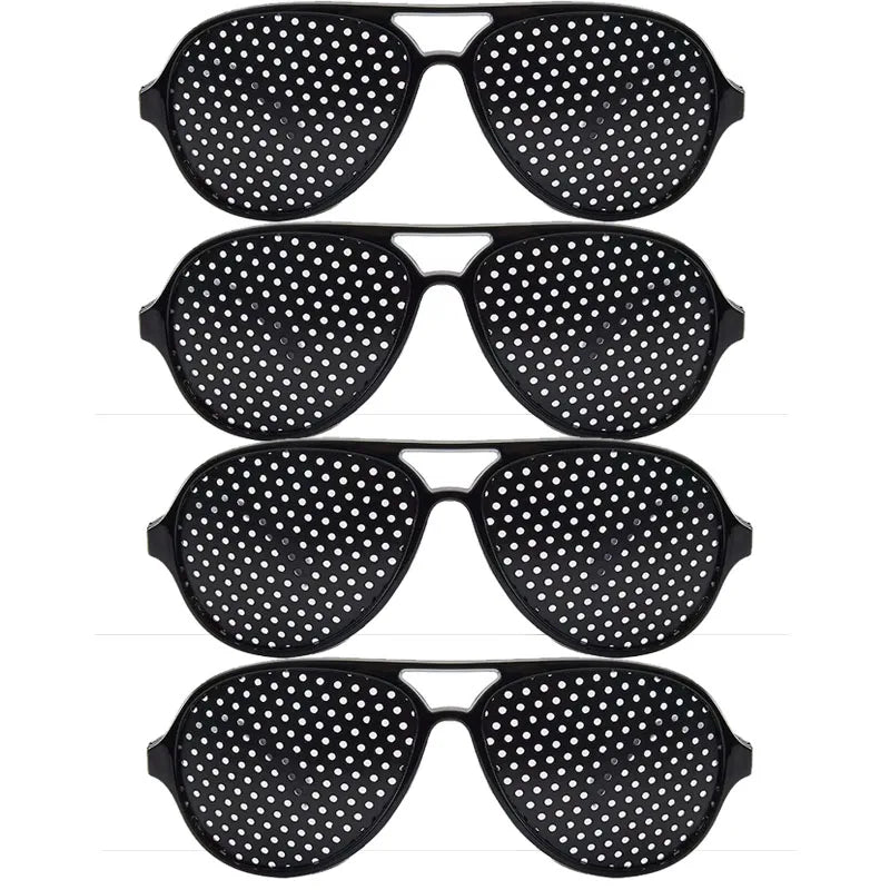 1/4PCS Anti-myopia Astigmatism Glasses Vision Correction Fatigue Pin Hole Glasses With Holes For Men Women Eyesight Improvement Oasis Select B-4PCS