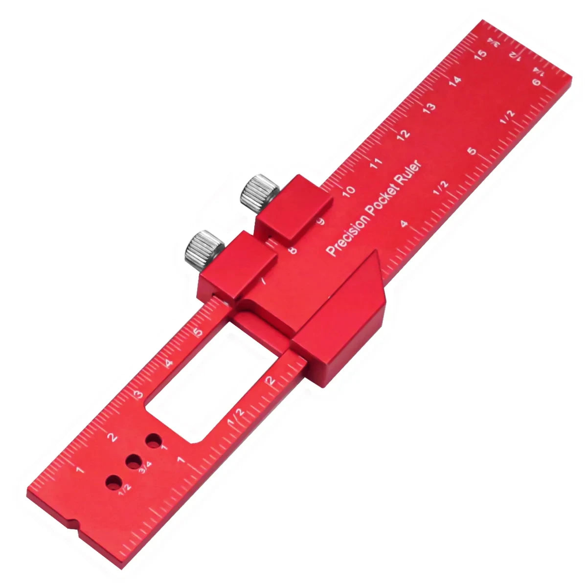Woodworking ToolsRuler Precision Pocket Ruler Slide Ruler Inch/Metric T-Track Metal Slide Stops Aluminum Precision Rulerler Oasis Select 1pc 160mm