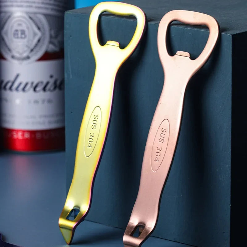 Thickened 304 Stainless Steel Beer Bottle Opener Portable Bottle Opener Cap Opener Restaurant Kitchen Accessories Small Tools Oasis Select