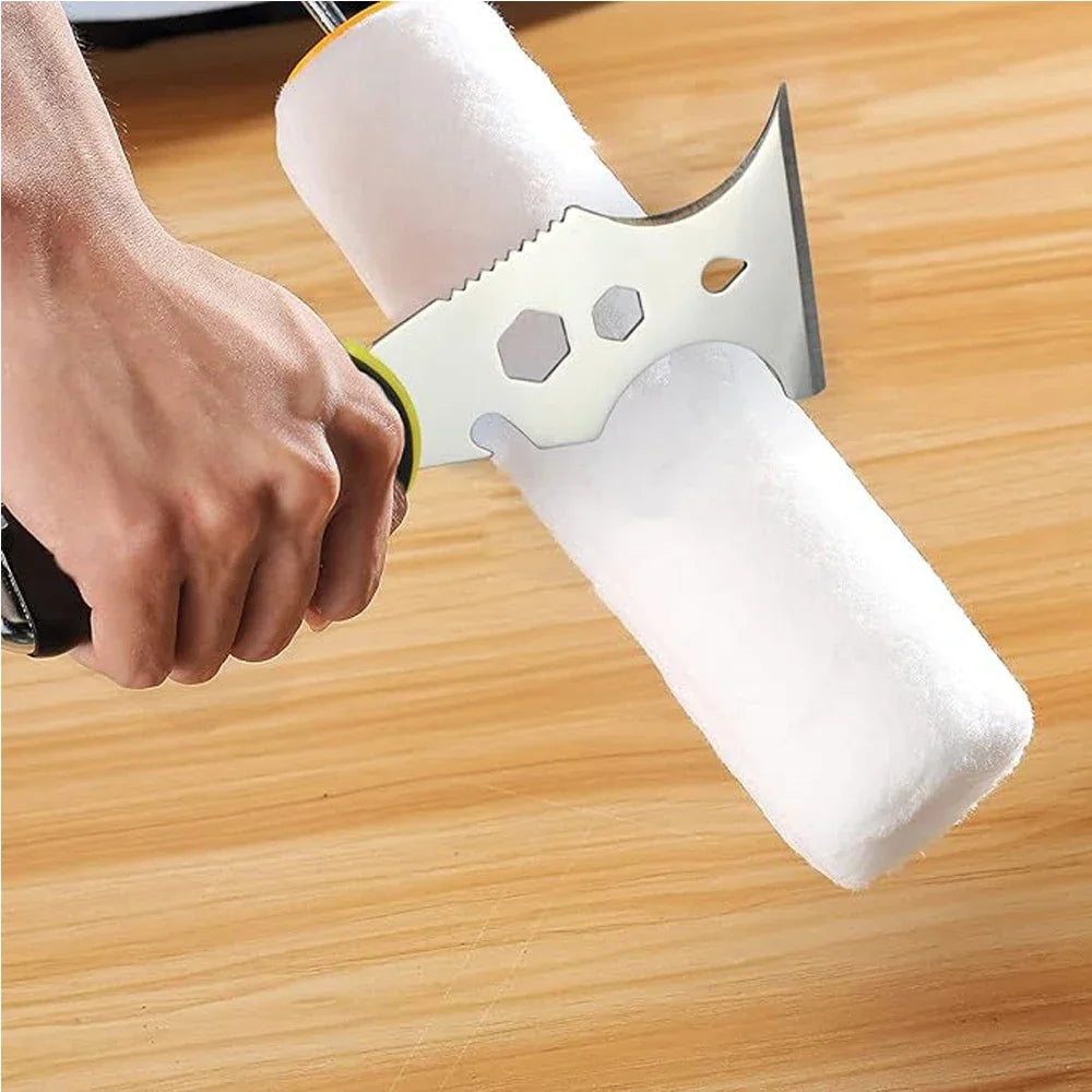 15-In-1 Multi Use Putty Knife Stainless Steel Paint Scraper Tool Wallpaper Can Opener Cleaning Paint Rollers Home DIY Oasis Select