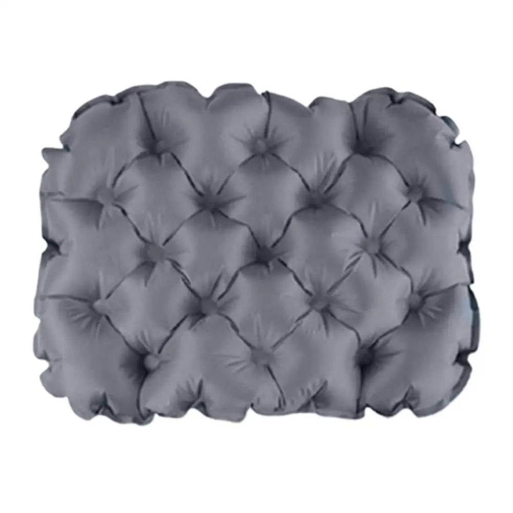Portable Inflatable Seat Cushion Outdoor Camping Air Cushion Lightweight Travel Moisture Waterproof Anti Pressure Ulcer Air Mat Oasis Select Gray