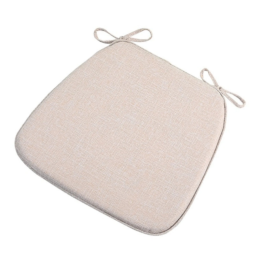 Chair Pads Non-Slip Seat Cushions Soft Chair Pad with Ties Horseshoe Seat Cushion For Dining Room/Office/Hotel/Garden Chairs Oasis Select Beige