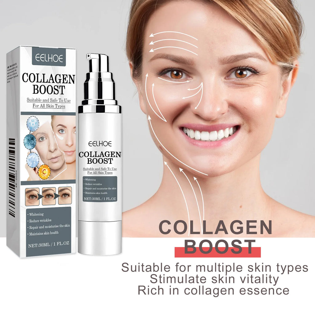 EELHOE Collagen Booster Face Cream Moisturizing Firming Skin Care for Women Reduces Wrinkles Fine Lines Hyaluronic Acid Skincare Oasis Select