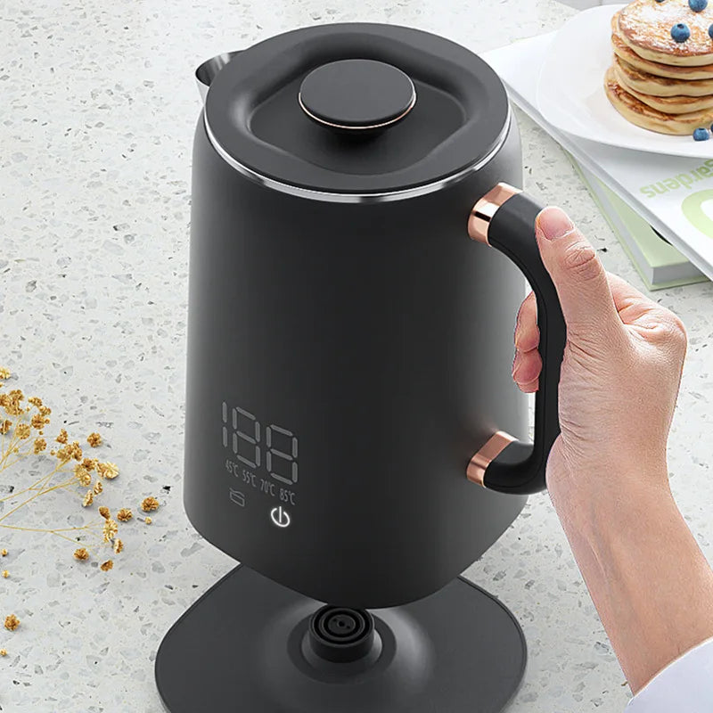 Smart Insulated Electric Kettle – Auto-Off & Keep Warm 110V
