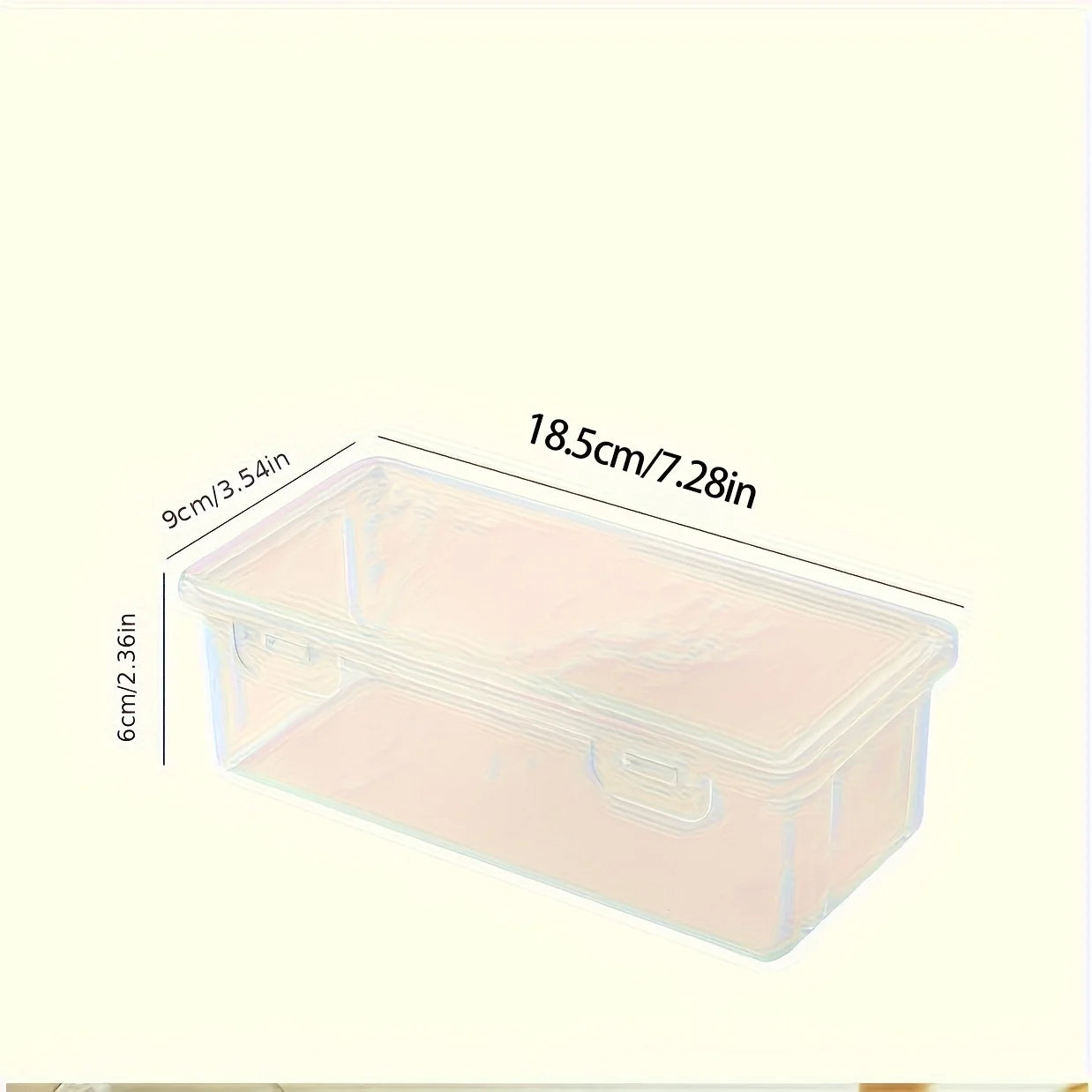 1/4pcs large transparent PP storage boxes with lids, used for storing office supplies, pencils, and crafts Oasis Select