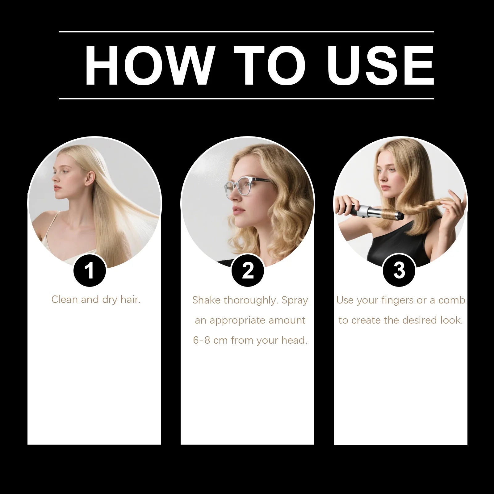 HOEGOA Hair Styling Spray – Frizz Control & Shine 100ml Hair Styling Spray Oasis Select