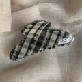 Classic Plaid Hair Claw Clip Non-Slip Strong Hold Hair Grip For Women Girls Daily Party Hairstyle Accessories Oasis Select A1