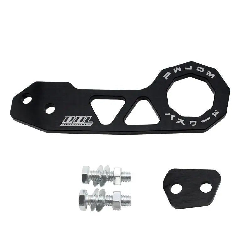 1 Set Universal Aluminum Alloy Rear Tow Hook Racing Rear Tow Hook Rhombic Towbar Towing Tools For Civic Fit Jazz Gk5 Oasis Select Black