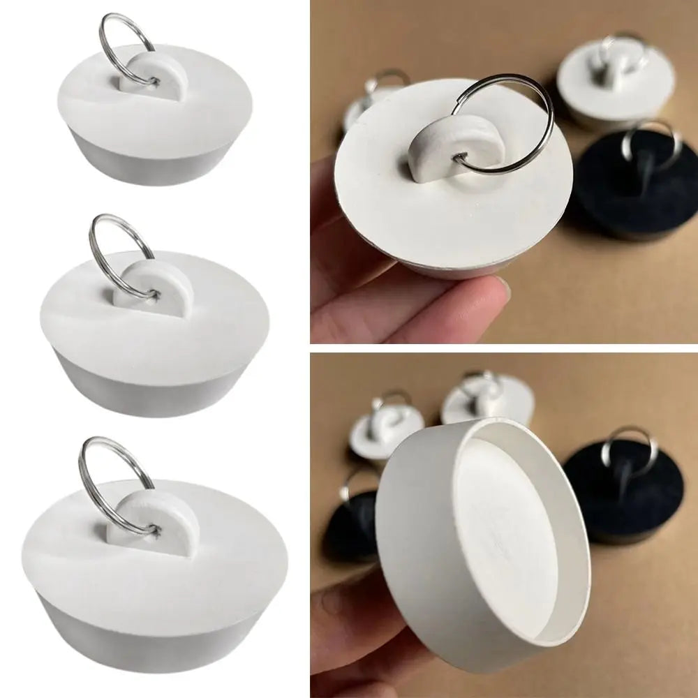 1/3pcs Rubber Bath Tub Sink Water Floor Drain Plug Durable Rubber Drain Stopper Replacement Fittings Oasis Select