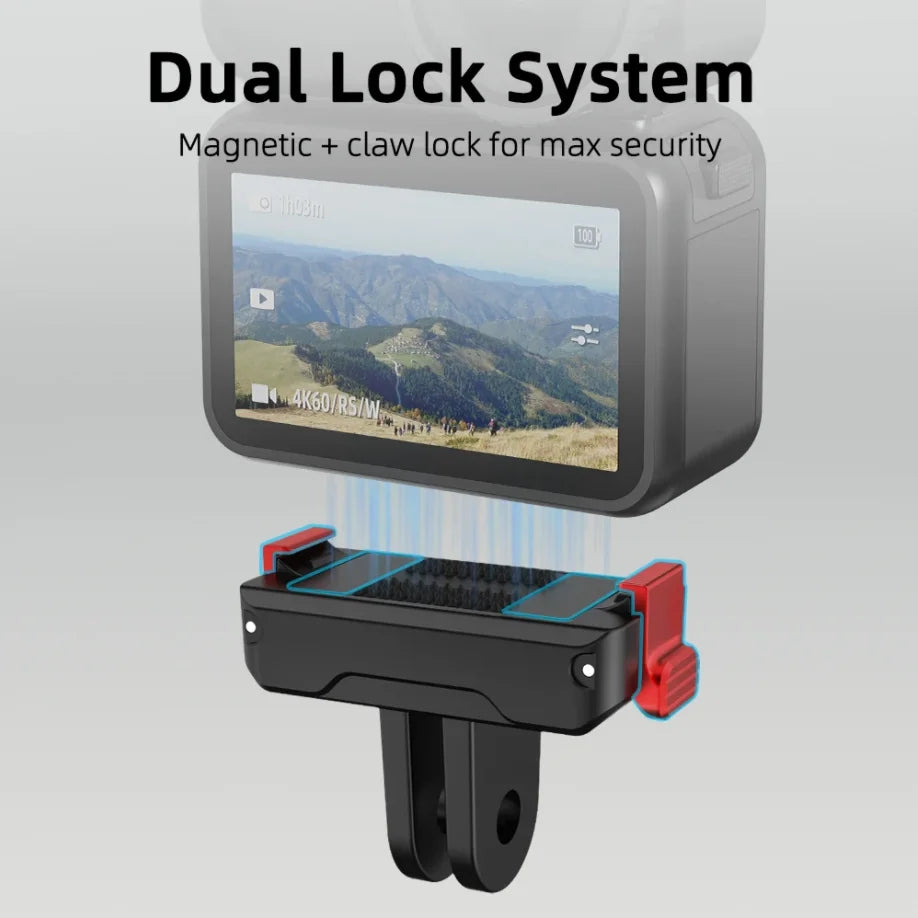 Quick-Release Mount for DJI Osmo Action 6 & Nano | Dual Claw