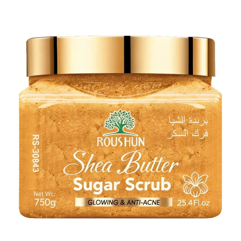 ROUSHUN Shea Butter Sugar Scrub | Family Pack Body Scrub